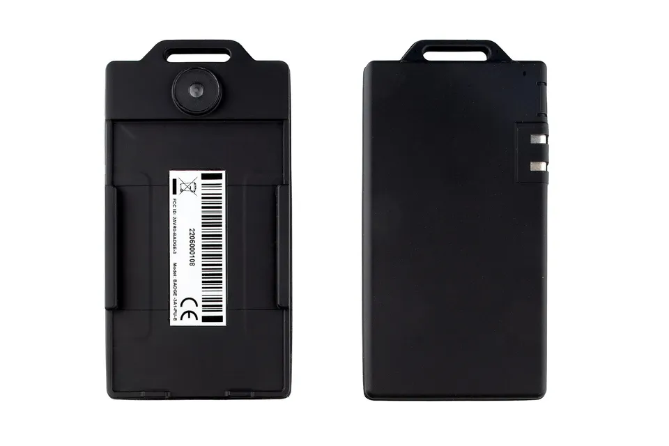 Noccela ID Badge shown from both sides