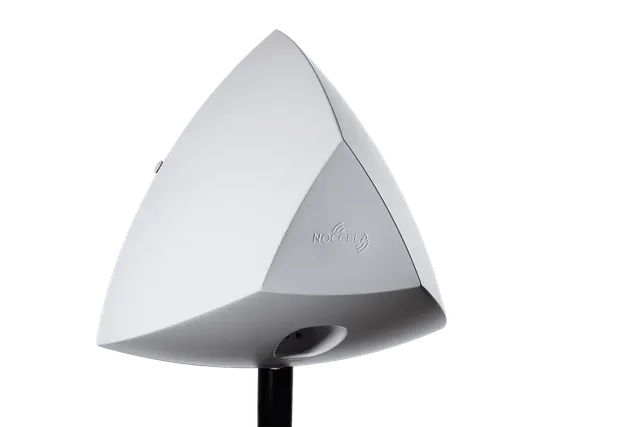 Noccela Sports Beacon, a white weatherproof base station on a pole